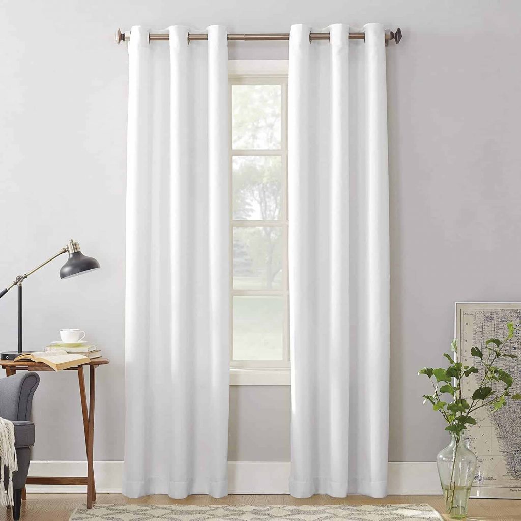 Beautiful Curtains for White Walls Bedroom