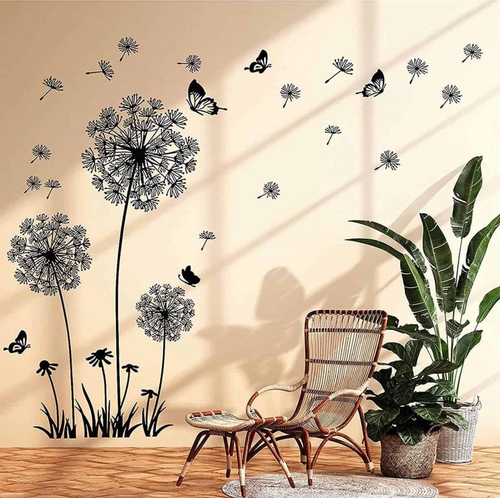 Get Beautiful Flying Flowers Wall Decals