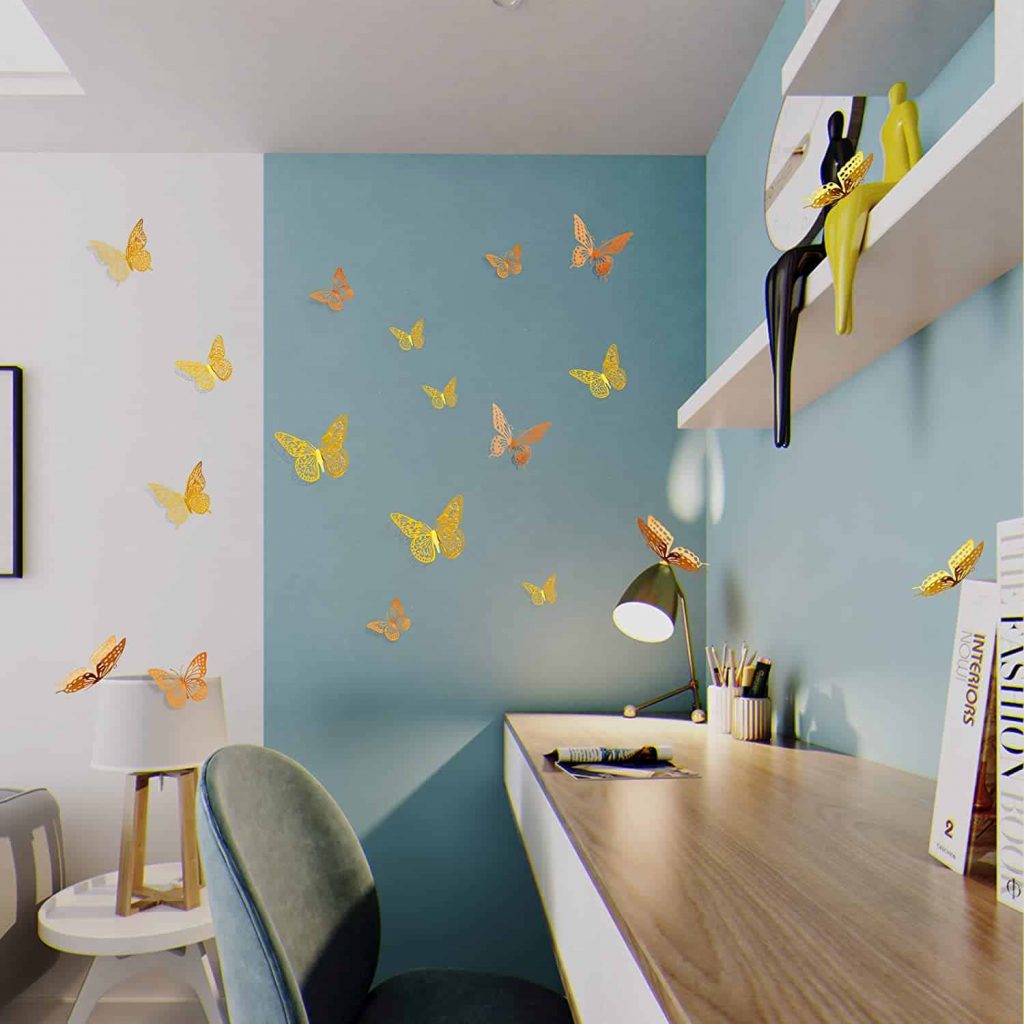 Removable 3D Butterfly Wall Sticker for Kids Room